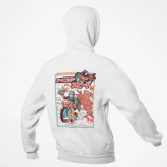 Kamen Rider Printed Urban Hoodie Japanese Design White / S