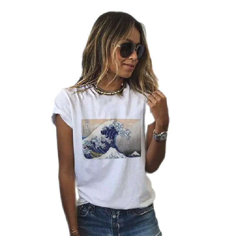 Kanagawa The Great Wave Art T-Shirt