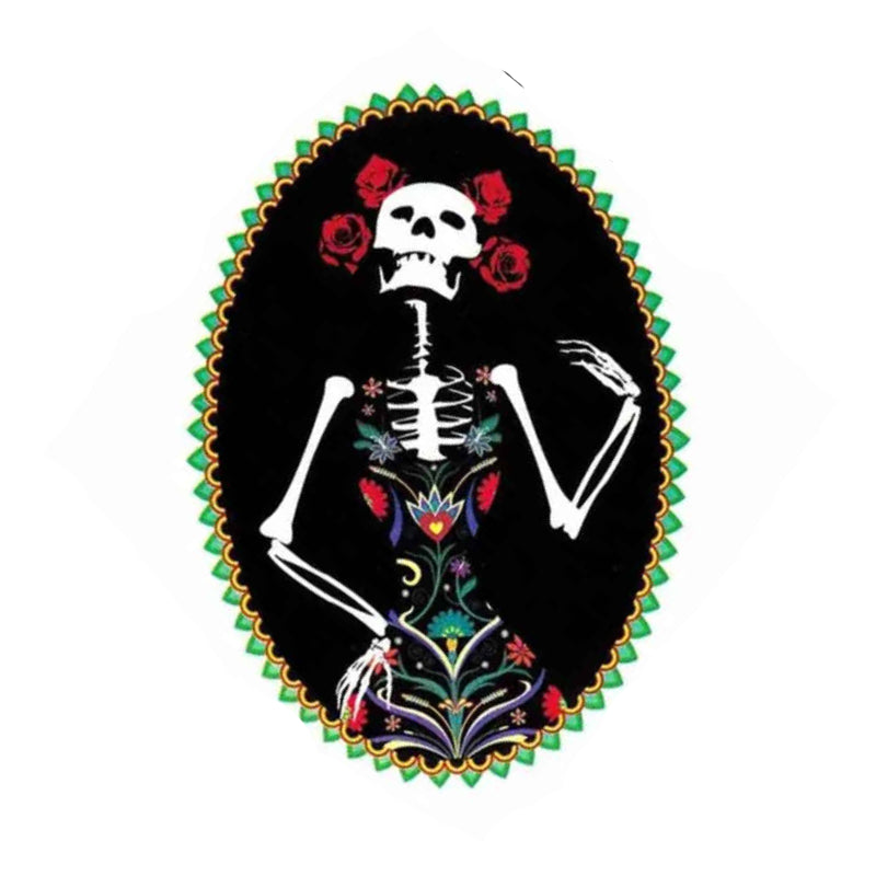 Katrina Skeleton Girl Skull Day of The Dead Sticker