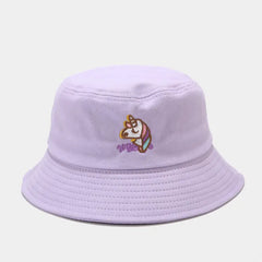 Kawaii Aesthetic Unicorn Bucket Hat - Light purple / M