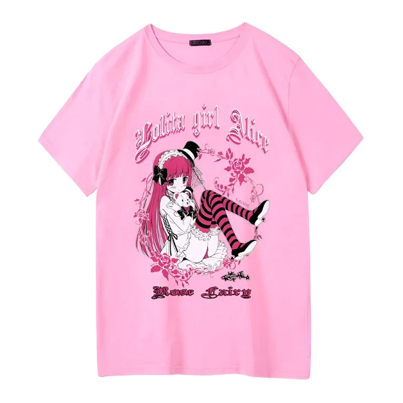 Kawaii Anime Gothic Girl T-Shirt