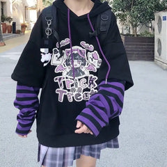 Kawaii Anime Gothic Hoodie Sweatshirt for E-Girl Style