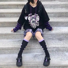 Kawaii Anime Gothic Hoodie Sweatshirt for E-Girl Style