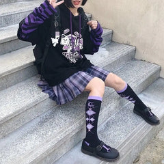 Kawaii Anime Gothic Hoodie Sweatshirt for E-Girl Style