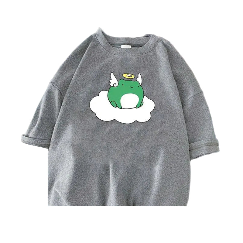 Kawaii Design Frog Angel T-shirt