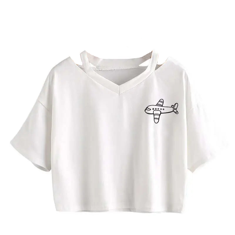 Kawaii Graphic Crop Top