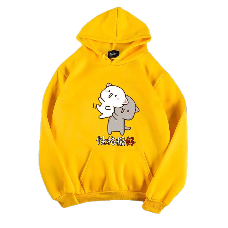 Kawaii Japanese Cartoon Cat Hoodie