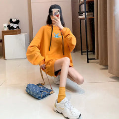 Kawaii Rabbit Hoodie - Orange / Plus velvet / S - Hoodies