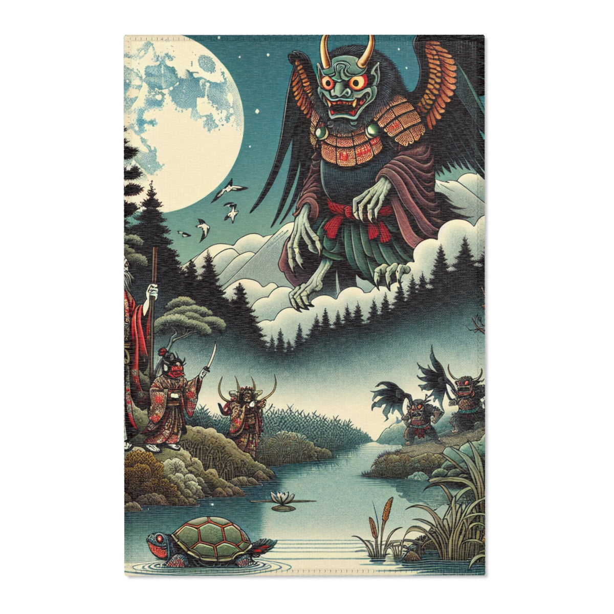 ’Kazuko Hokusai - Japanese Yōkai Rug’ - 24’ × 36’