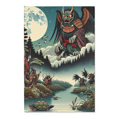 ’Kazuko Hokusai - Japanese Yōkai Rug’ - 48’ × 72’
