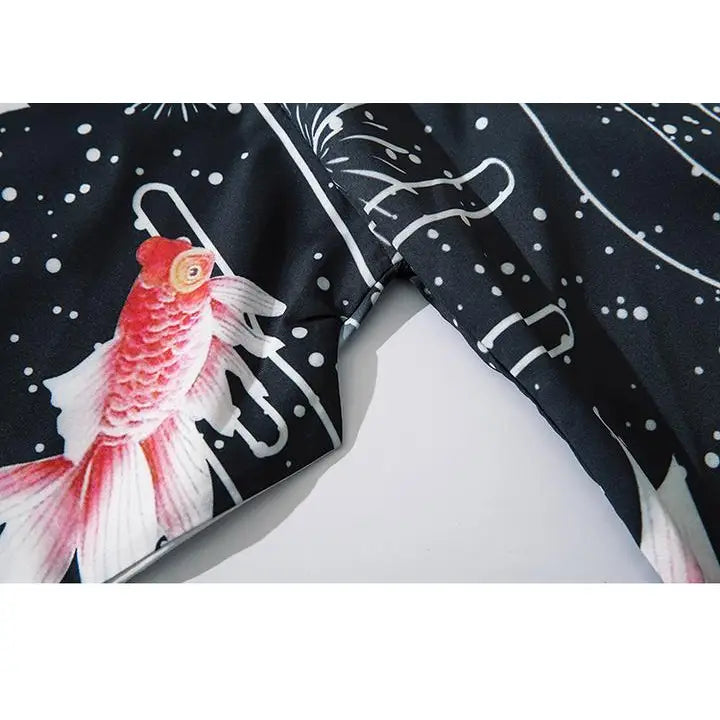 Kimono Goldfish Japanese Style 3/4 Sleeve