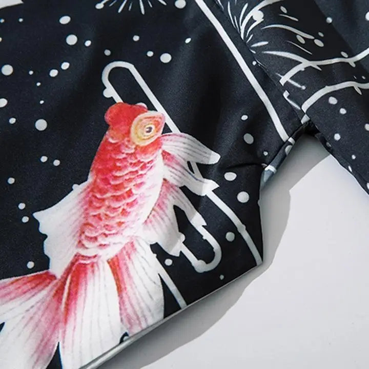 Kimono Goldfish Japanese Style 3/4 Sleeve
