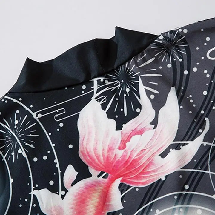 Kimono Goldfish Japanese Style 3/4 Sleeve
