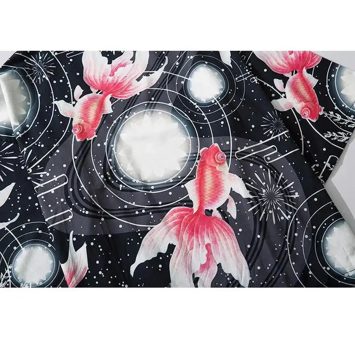 Kimono Goldfish Japanese Style 3/4 Sleeve