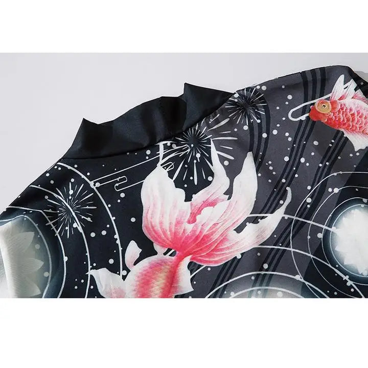 Kimono Goldfish Japanese Style 3/4 Sleeve