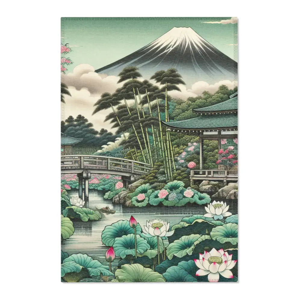 ’Kiyoshi Hokusai - Japanese Rug’ - 24’ × 36’ - Home Decor