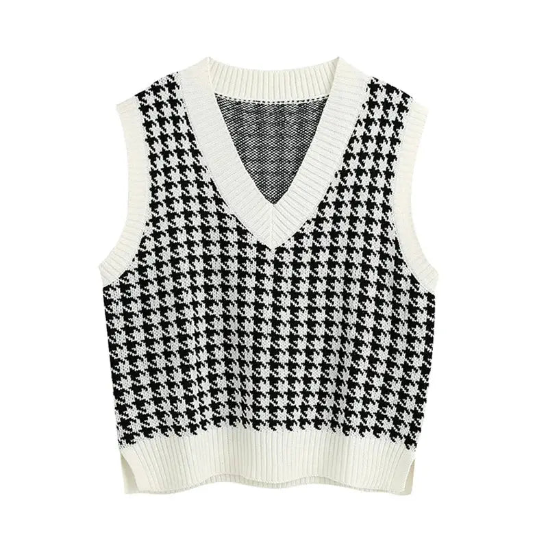 Knit Oversized Sweater Vest for Layering