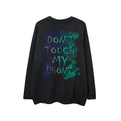 Knitted Off Shoulder Plus Size Sweater Cool Dark Fashion