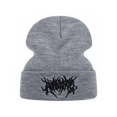 Knitted Soft Winter Warm Embroidered Beanies