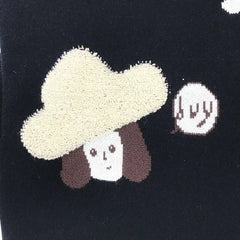 Knitted Sweater for Cute Cat Lover Kitten Design black