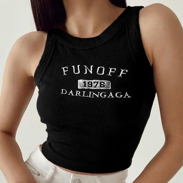 FUNOFF 1976 Knitted Tank Top - UrbanWearOutsiders