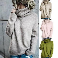 Korean style High-Collar Sweater