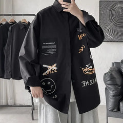 Korean Style Long Sleeve Oversized Shirt