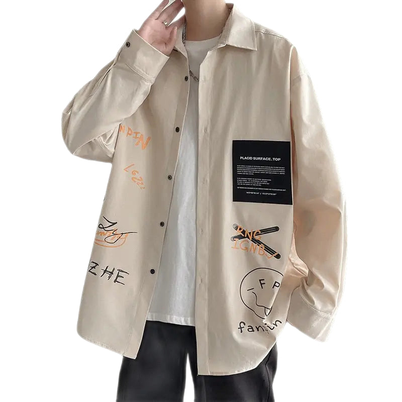 Korean Style Long Sleeve Oversized Shirt