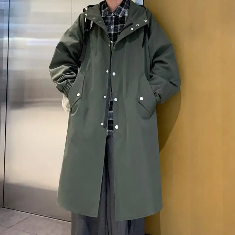 Korean Style Oversize Solid Color Coat