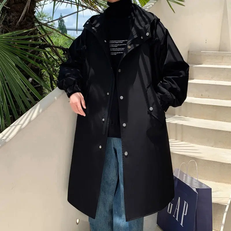 Korean Style Oversize Solid Color Coat