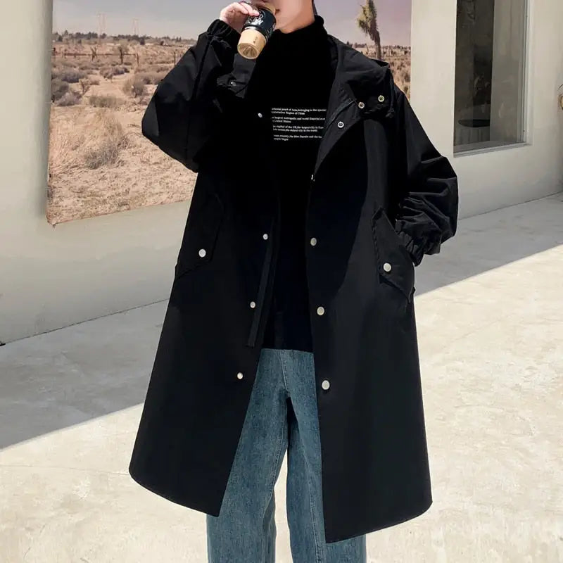 Korean Style Oversize Solid Color Coat