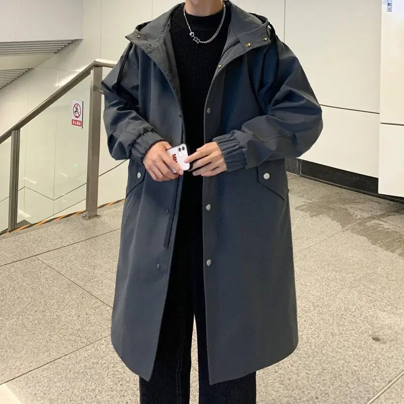 Korean Style Oversize Solid Color Coat