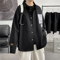 Korean Style Oversized Long Sleeve Shirt for Men and Women