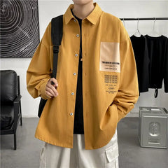 Korean Style Oversized Long Sleeve Shirt for Men and Women