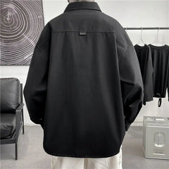 Korean Style Oversized Long Sleeve Shirt for Men and Women