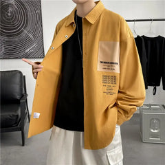 Korean Style Oversized Long Sleeve Shirt for Men and Women