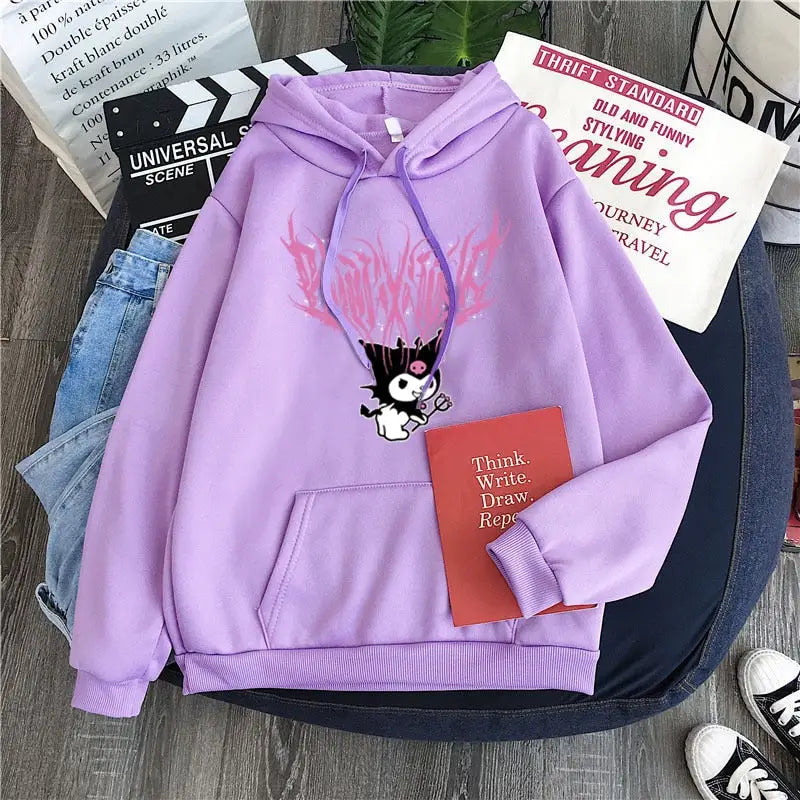 Kuromi Cute Rabbit Hoodie