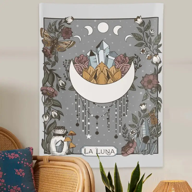 La Luna Nature Tarot Card Tapestry