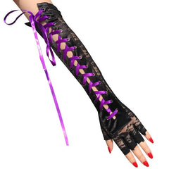 Laces Black-Gothic Gloves