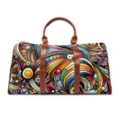 Lana Hues - Retro Travel Bag - 20’ x 12’ / Brown - Bags