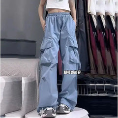 Large Pocket Retro Wide Leg Overalls