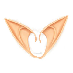 Latex Ears Fairy Cosplay Costume Accessories - A / Rose /