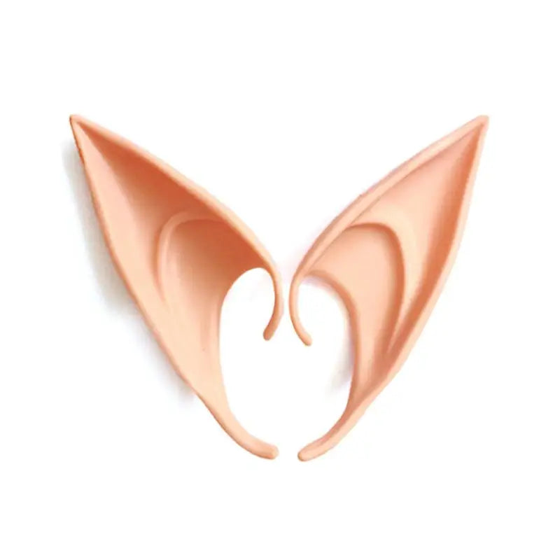 Latex Ears Fairy Cosplay Costume Accessories - C / Rose