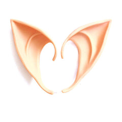 Latex Ears Fairy Cosplay Costume Accessories - E / Rose /