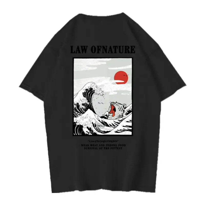 Law Of Nature The Great Wave Tshirt