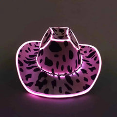 LED Holographic Light Up Cowboy Hat