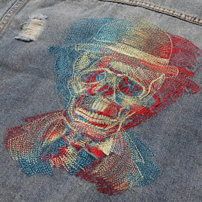 Let’s Rock Skull Denim Jacket