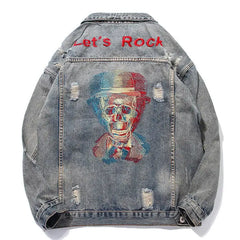 Let’s Rock Skull Denim Jacket