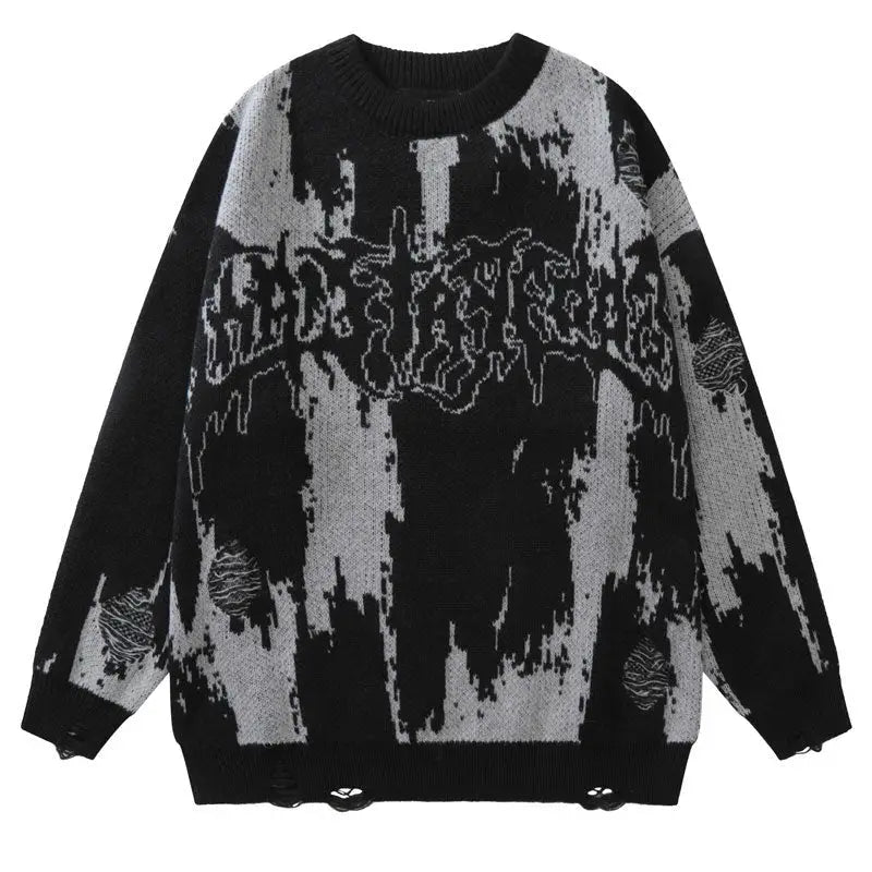 Letter Gothic Knitted Sweaters