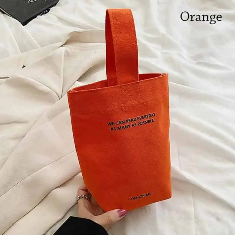 Letter Handbag Large Capacity Casual Canvas Bag